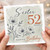 Sister 52nd Birthday Card, Happy Birthday Floral Card