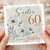 60th Birthday Card for Sister, Floral Happy Birthday Card