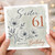 Sister 61st Birthday Card, Floral Happy Birthday Today Card