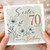 Sister 70th Birthday Card, Happy 70 Today Floral Birthday Card