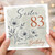 Sister 83rd Birthday Card, Happy Birthday Today Floral Greeting Card