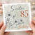 Sister 85th Birthday Card, Happy Birthday Floral Card for Sister