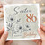 Sister 86th Birthday Card, Happy Birthday Floral Card