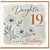 Daughter 19th Birthday Card, Happy Birthday Today Floral Birthday Card