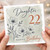 Daughter 22nd Birthday Card, Happy Birthday Floral 22 Today Card