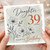39th Birthday Daughter Card, Happy Birthday Daughter 39 Today Floral Card