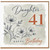 Daughter 41st Birthday Card, Floral Happy Birthday Card for Daughter