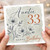 Auntie 33rd Birthday Card