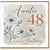 Auntie 48th Birthday Card, Floral Happy Birthday Card