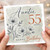 55th Birthday Card for Auntie, Happy Birthday Auntie 55 Today Floral Card