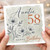 Auntie 58th Birthday Card, Happy 58 Today Floral Birthday Card