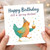Funny Birthday Card - 'Still a Spring Chicken' - Watercolour Chicken with Party Hat and Cupcake, Confetti Design, Humorous Card for Friends, Family, Colleagues