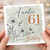 61st Birthday Card for Auntie, Happy Birthday Floral Card