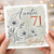 71st Birthday Card for Auntie, Happy Birthday Floral Card