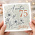 Auntie 75th Birthday Card, Happy Birthday for Auntie, Floral 75 Today Card