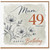 Mum 49th Birthday Card, Happy Birthday Mum Floral Birthday Card