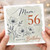 Mum 56th Birthday Card, Happy Birthday Mum 56 Today Floral Card