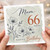 66th Birthday Card for Mum, Happy Birthday Floral Card