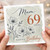 Mum 69th Birthday Card, Floral Happy Birthday Card for Mum