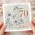 70th Birthday Card for Mum, Happy Birthday Floral Card