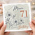 Mum 71st Birthday Card, Floral Happy Birthday Card for Mum