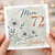 Mum 72nd Birthday Card, Floral Happy Birthday Card for Mum