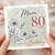80th Birthday Card for Mum, Happy Birthday Floral Card