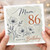 Mum 86th Birthday Card, Happy Birthday Mum 86 Today Floral Greeting Card