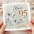 95th Birthday Card for Mum, Happy Birthday Floral Mum 95 Today Card