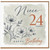 Niece 24th Birthday Card, Happy Birthday Floral Card for Niece