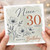Niece 30th Birthday Card, Happy Birthday Floral Card