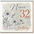 Niece 32nd Birthday Card, Happy Birthday Today Floral Card