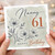 Nanny 61st Birthday Card, Floral Happy Birthday Today Card