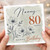 Nanny 80th Birthday Card, Happy 80 Today Floral Birthday Card