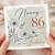 Nanny 86th Birthday Card, Happy Birthday Floral Card