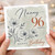 Nanny 96th Birthday Card, Happy Birthday Floral Card