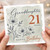 Granddaughter 21st Birthday Card, Happy Birthday Today Floral Card