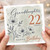 22nd Birthday Card for Granddaughter, Happy Birthday Floral Card, Granddaughter 22 Today