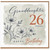 Granddaughter 26th Birthday Card, Happy Birthday Floral Card
