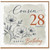 Cousin 28th Birthday Card, Floral Happy Birthday Card for Cousin
