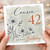 Cousin 42nd Birthday Card, Happy Birthday Floral Card