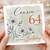 Cousin 64th Birthday Card, Happy Birthday Today Floral Design