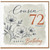 72nd Birthday Card for Cousin, Happy Birthday Floral Card