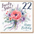 22nd Birthday Card for Sister, Lovely Floral Happy Birthday Card