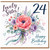 Sister 24th Birthday Card, Lovely Floral Birthday Card for Sister