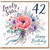 42nd Birthday Card for Sister, Lovely Sister Happy Birthday Floral Card
