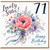 71st Birthday Card for Sister, Lovely Sister Happy Birthday Floral Bouquet Card