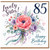 85th Birthday Card for Sister, Lovely Sister Happy Birthday Floral Card