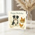Happy Birthday Card - Cute Border Collie Puppy with Chickens and Wildflowers - Farmyard Dog Theme for Animal Lovers, Men, Women & Kids