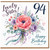 94th Birthday Card for Sister, Lovely Sister Happy Birthday Floral Card